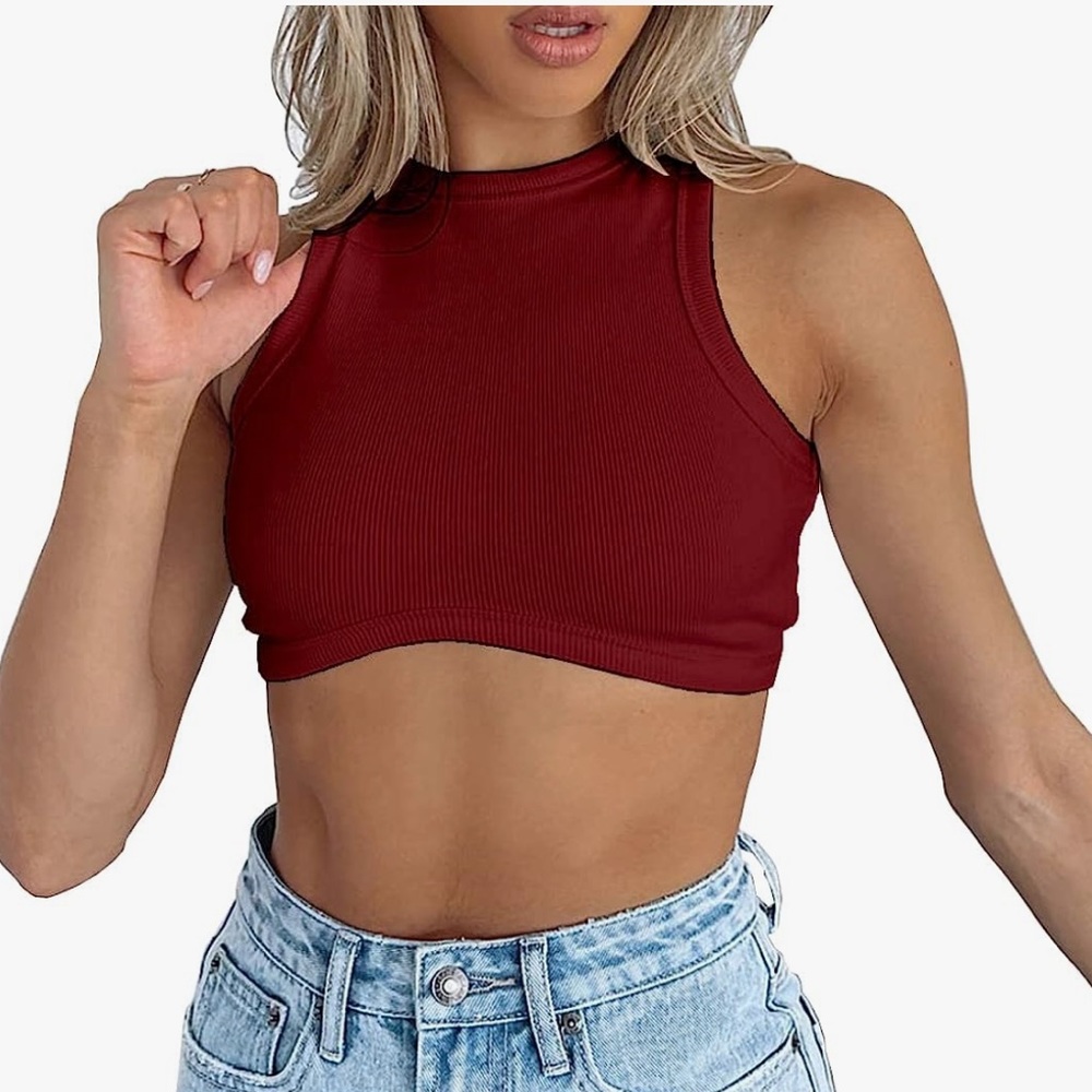 Crop Top - Burgundy